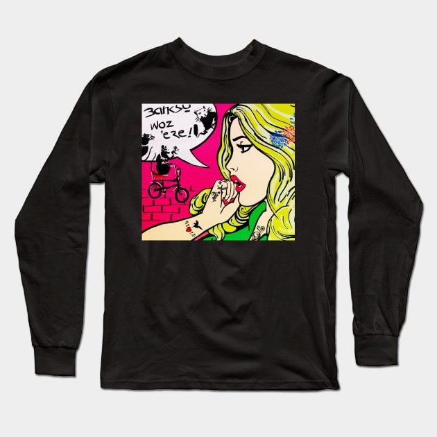 Banksy vs Pop Art Long Sleeve T-Shirt by Mabbatt